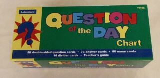 Question Of The Day For Chart By Lakeshore Learning Discontinued Rare Find