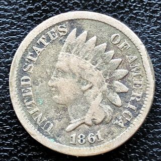 1861 Indian Head Cent One Penny 1c Better Grade Rare 18775