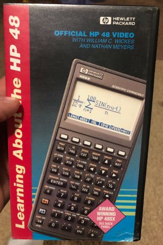 Extremely Rare Learning About The Hp 48 Calculator Official Hp 48 Video 48sx