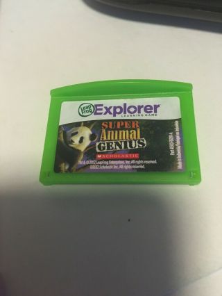 Leapfrog Leapster Explorer Leappad Animal Genius Game Cartridge Rare