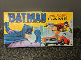 " Batman And Robin Game " By Hasbro Toys 1965 Complete And Rare