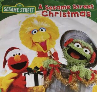 Sesame Street A Christmas Cd Rare 2012 Elmo Cookie Monster Abc For Kids