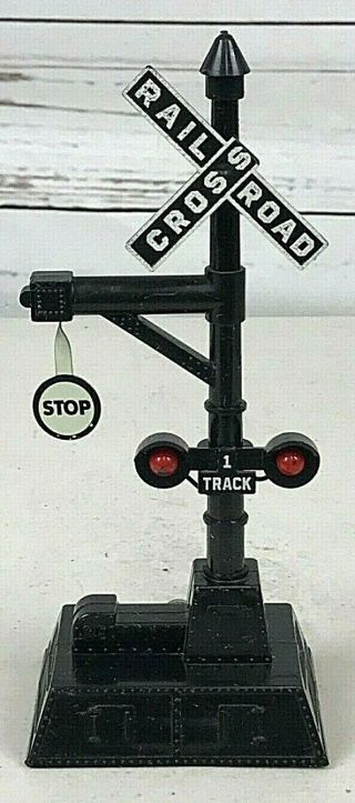 Marx 1426 O Scale Twin Lights 1 Track Double Crossing Flasher Black Vintage Rare