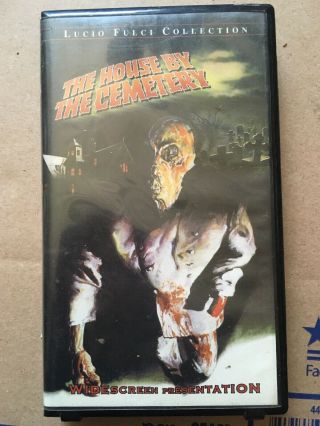 The House By The Cemetery Horror Vhs Htf Rare Gore Anchor Bay