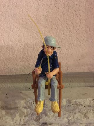 Rare Vintage 1979 Wilson Cake Topper Fisherman Tangled In Line Collectible
