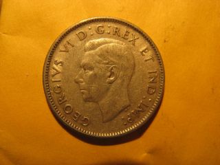 1945 Canada 25 Cent Twenty Five Cent Rare Silver Coin.