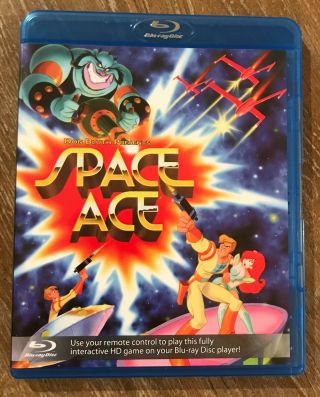 Space Ace (blu - Ray Disc,  2008) Rare Oop Complete Don Bluth