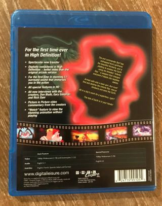 Space Ace (Blu - ray Disc,  2008) Rare OOP Complete Don Bluth 2