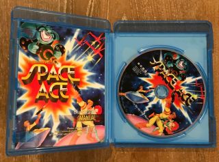 Space Ace (Blu - ray Disc,  2008) Rare OOP Complete Don Bluth 3
