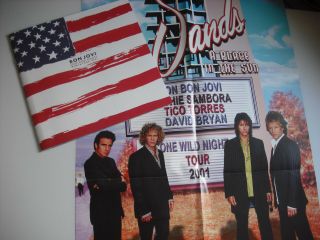Rare Bon Jovi Tour Program One Wild Night 2001 Concert Brochure Book Poster