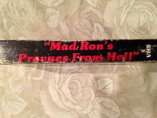Mad Ron’s Prevues From Hell VHS Rare Horror Gore 4