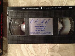 Mad Ron’s Prevues From Hell VHS Rare Horror Gore 6