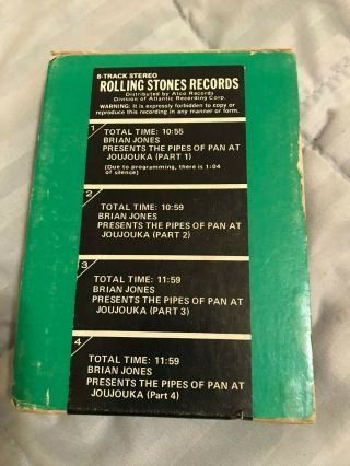 8 - TRACK TAPE rare BRIAN JONES Presents The Pipes Of Pan Joujouka ROLLING STONES 3