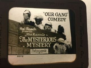Our Gang Little Rascals Extremely Rare Movie Magic Lantern Slide 1925