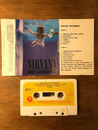 Nirvana Nevermind Rare Cassette Uruguay
