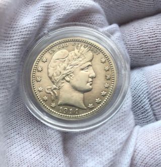 1914 - D Silver Barber Quarter In Top Rare Bargain Find