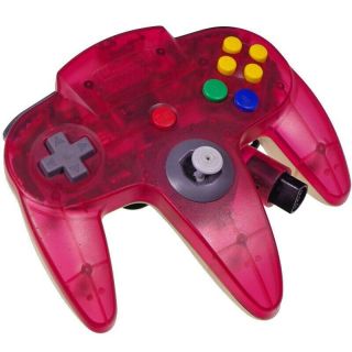 Nintendo 64 Clear Red Controller Only Japan Import N64 Very Rare