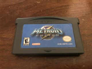 Authentic Metroid Fusion Rare Game Nintendo Gameboy Advance Sp Gba