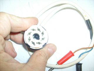 Rare Vintage Eurotubes Vacuum Tube Bias Test Socket Adapter w/ Banana plugs 2