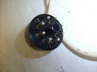 Rare Vintage Eurotubes Vacuum Tube Bias Test Socket Adapter w/ Banana plugs 6
