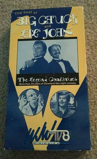 The Best Of Big Chuck And Lil John Vol 1 Vhs The Legend Continues Cleveland Rare