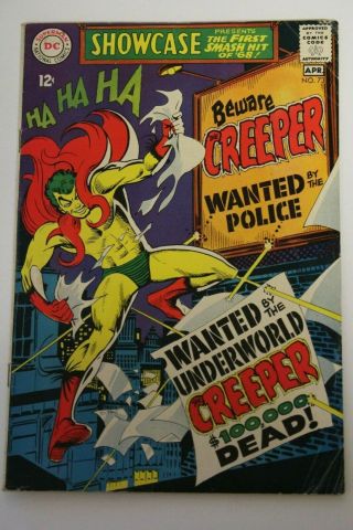 Dc Showcase 73 Silver Age Key 1st Appearance Of Creeper 1968 Ditko 12 Cent Rare