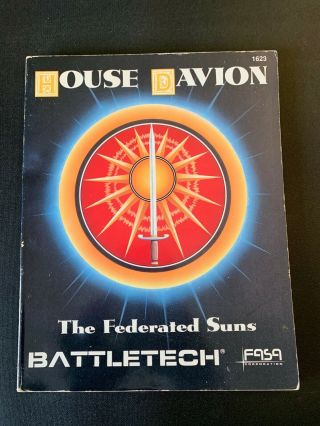 Fasa - Battletech - House Davion The Federated Suns Handbook - Rare 1623