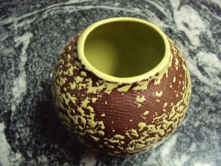 Mid Century Modern Kenwood Shawnee Art Pottery 2100 Confetti Vase 1950s RARE 2