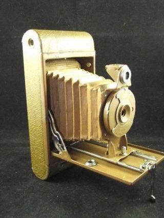 Rare Brown Kodak Rainbow Hawk - Eye Folding Camera No2 Model C - - 1930 - 34