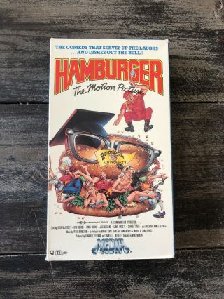 Hamburger The Motion Picture - Media - Rare 80s Comedy - Vhs Video Cassette