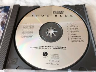Madonna True Blue Cd Made In Japan For Us Market Sire 9 25442 - 2 Rare Smooth Case