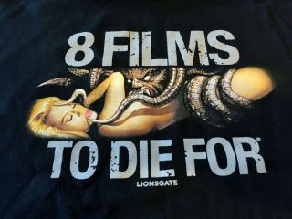 After Dark Horrorfest 8 Films To Die For Promotional T - Shirt (lionsgate - Rare)