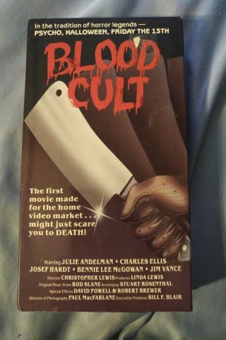 Blood Cult - Vhs 1988,  Rare United Home Video Label,  Horror