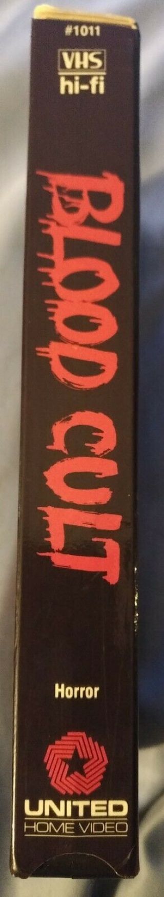 Blood Cult - VHS 1988,  RARE United Home Video label,  horror 3