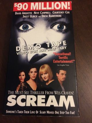 Rare Scream Promotional Vhs Demo 1997