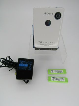 Rare Sony Walkman Personal Cassette Player Blue Wm - Ex615 Full Metal Body