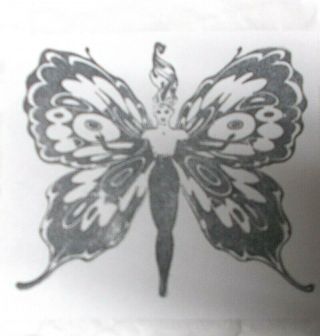 Coccon Fairy Rubber Stamp Updo Hair Unmounted Stamp Oasis Rare Art Stamps Fairie