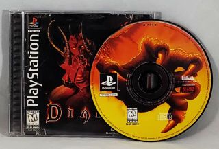 Diablo (sony Playstation 1,  1998) Cib Complete Black Label Rare Rpg Classic