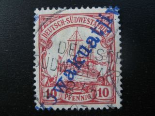 Southwest Africa German Colony Stamp W/ Rare " Okowakuatjiwi " Wanderstempel