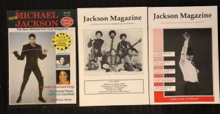 3 Rare Michael Jackson Fan Club Collector 