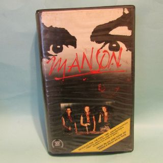 " Manson " Vhs 1973 Charles Manson Family Documentary Uncut Rare True Story