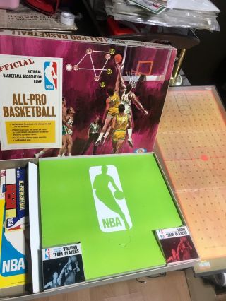 Ideal Official Nba All Pro Basketball Board Game 1969 Complete Rare Vintage