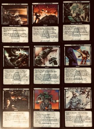 The Complete Set Of Th Battletech Ccg Expansion - Arsenal Rare