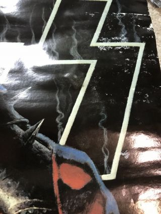 Kiss Demon Drawing Gene Simmons Vintage Poster Late 70’s Rare 2