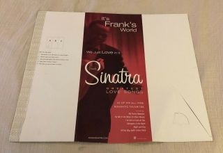 Frank Sinatra Rare Promo Only Cardboard Counter Top Display Greatest Love Songs