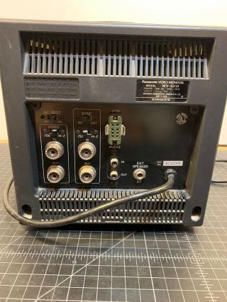 Panasonic CRT Video Monitor WV - 5310 1979 Rare Retro Made in Japan 6