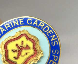 Rare 1930 ' s Marine Gardens Portobello Edinburgh Speedway Badge Enamel 7