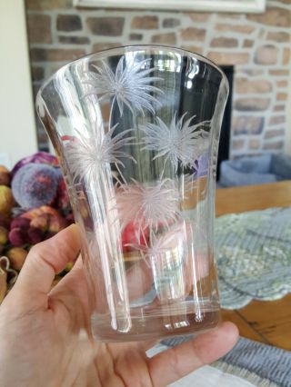 Fostoria Lido Crystal 5 " Rare Vase Palm Elegant Depression Glass
