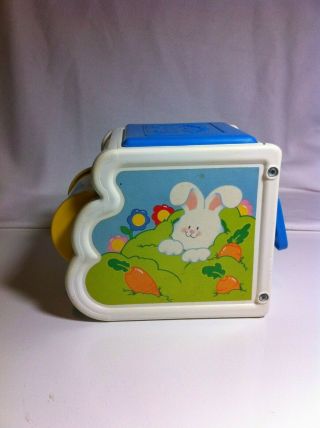 Rare Vintage 1989 Fisher Price Pop Up Bunny Rabbit Jack in the Box Toy 3