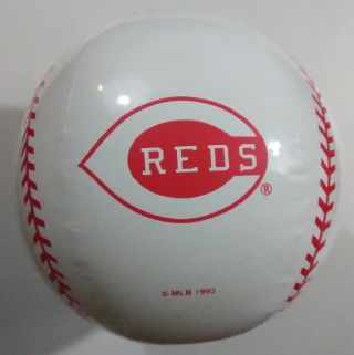 Cincinnati Reds Mlb Baseball Inflatable Beach Ball Blowup Event Souvenir Rare